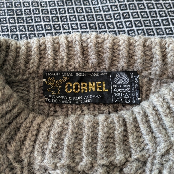 Handknit Cornel Irish Knit Sweater - Picture 2 of 5